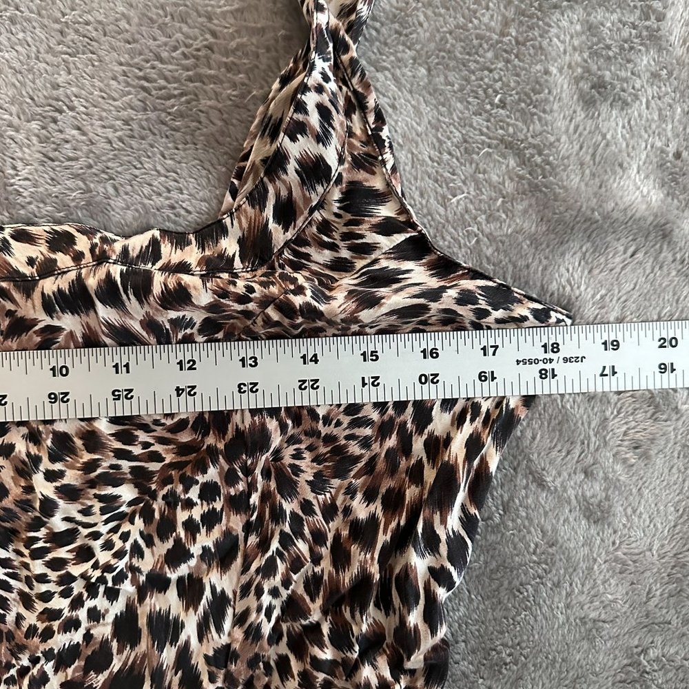 Victoria's Secret 100% Silk Animal Print Slip Dress Women's MEDIUM - Picture 3 of 7